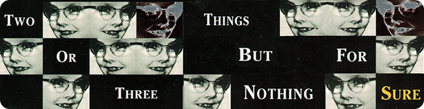 Two Or Three Things But Nothing For Sure